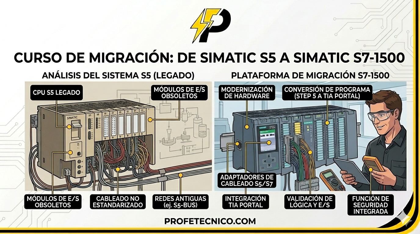 Curso de Migración desde un S5 a un S7 de Siemens